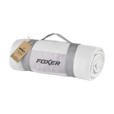 Logo trade promotional products picture of: SuperSoft RPET (180 g/m²) fleece blanket