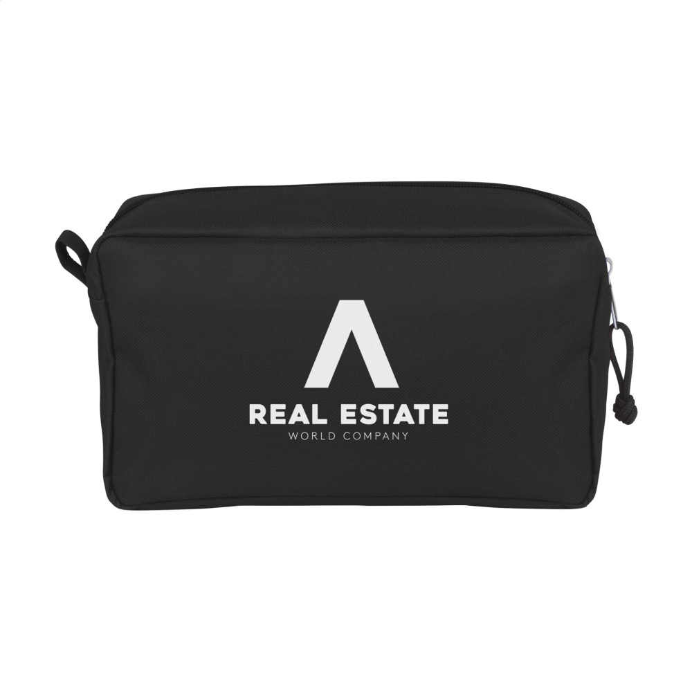 Logotrade promotional gift image of: Stacey GRS RPET toiletry bag