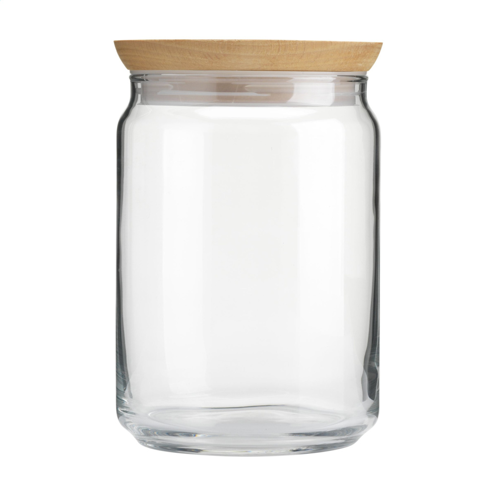 Logo trade promotional gift photo of: Wood Jar Storage