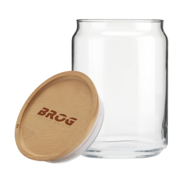 Logo trade promotional gift photo of: Wood Jar Storage