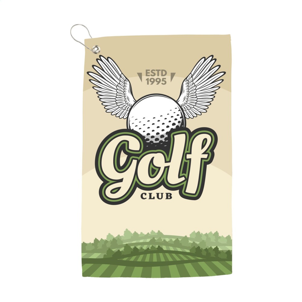 Logo trade promotional giveaway photo of: GolfTowel 400 g/m² 30x50