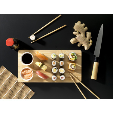 Logo trade promotional gifts image of: Temaki Bamboo Sushi Tray gift set
