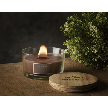 Logotrade promotional gifts photo of: Wooosh Flame Scented Candle Dark Amber