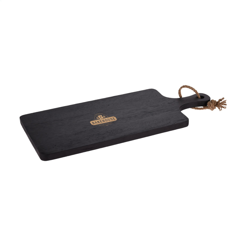 Logotrade promotional item image of: Black Board Rubberwood cutting board