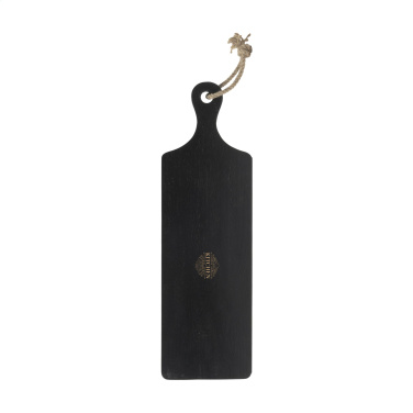 Logo trade promotional giveaways image of: Black Board Rubberwood cutting board