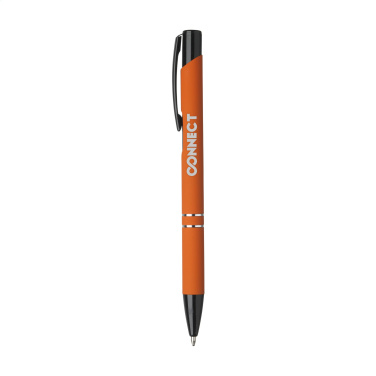 Logotrade promotional items photo of: Ebony Rubberised pen