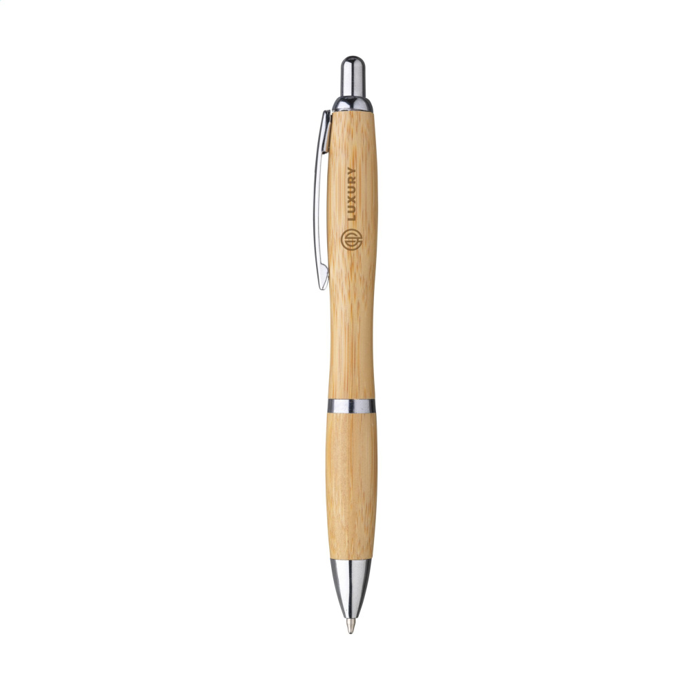 Logo trade promotional merchandise photo of: Athos Bamboo pen