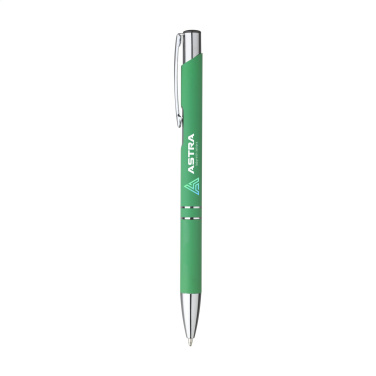 Logotrade promotional products photo of: Ebony Soft Touch Accent pen