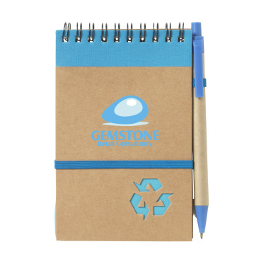 Logo trade corporate gifts image of: RecycleNote-M Paper notebook