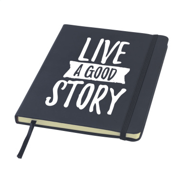 Logo trade promotional giveaway photo of: BudgetNote A5 Blanc Paper notebook