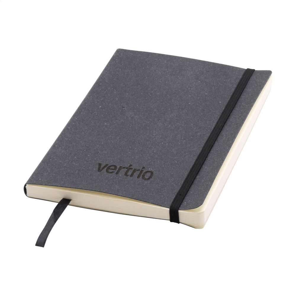 Logotrade promotional giveaways photo of: Monti Recycled Leather - Paper Notebook A5