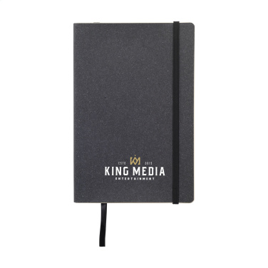 Logo trade promotional product photo of: Monti Recycled Leather - Paper Notebook A5