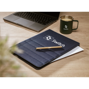 Logo trade corporate gift photo of: Quincy Portfolio RPET A4 document folder