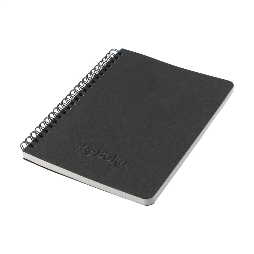Logo trade business gifts image of: Coffee Paper Notebook Wire-O A5