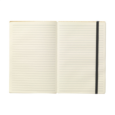 Logo trade corporate gifts image of: Bamboo Journal Naked Spine Paper Notebook A5