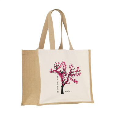 Logo trade promotional gift photo of: Jute Canvas Shopper (320 g/m²) bag