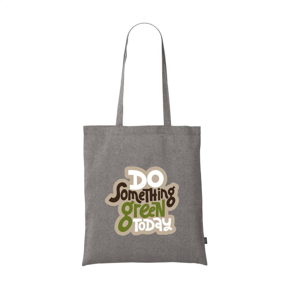 Logotrade corporate gift picture of: GRS Recycled Cotton Shopper (180 g/m²) bag