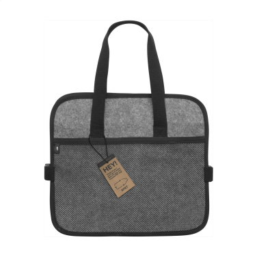 Logo trade business gifts image of: Trunk GRS RPET Felt Organiser Cooler bag
