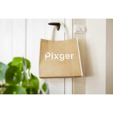 Logo trade business gifts image of: Gerona Jute Shopper bag