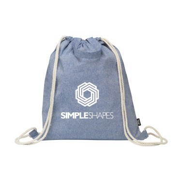 Logotrade promotional merchandise image of: GRS Recycled Cotton PromoBag Plus (180 g/m²) backpack