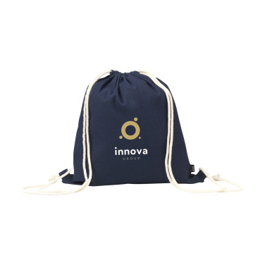 Logotrade promotional giveaway picture of: PromoColour GRS Recycled Cotton Backpack (150 g/m²)