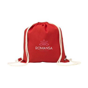 Logotrade advertising product picture of: PromoColour GRS Recycled Cotton Backpack (150 g/m²)
