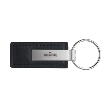 Logo trade promotional merchandise photo of: LeatherKey keyring