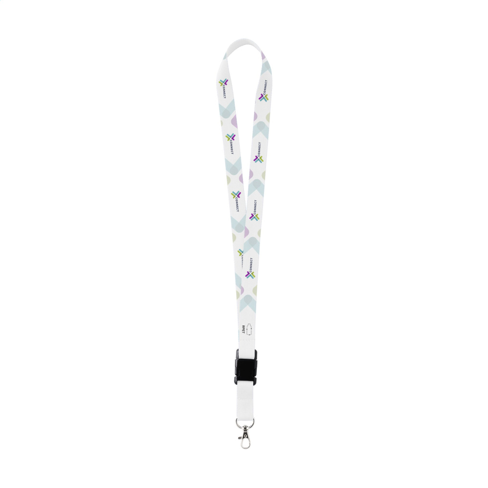Logotrade promotional merchandise image of: Lanyard Sublimation Buckle RPET 2 cm keycord