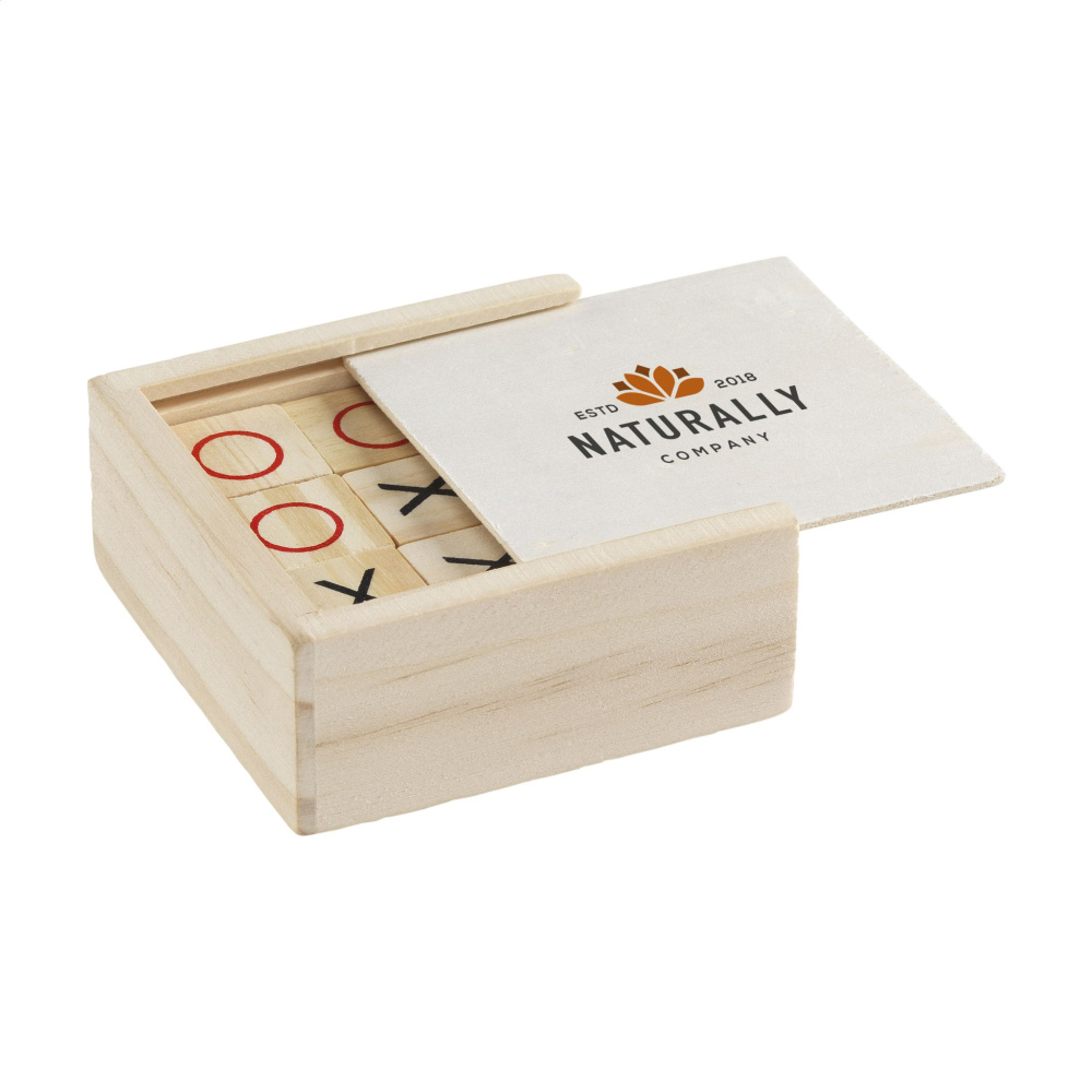 Logo trade promotional merchandise photo of: Tic Tac Toe Game Bamboo