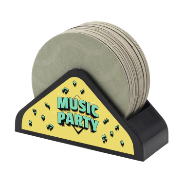 Logo trade promotional gift photo of: Recycled Holder Beer Coasters