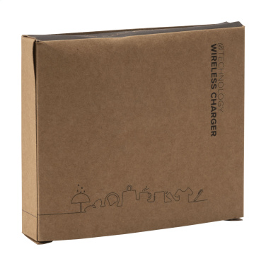 Logo trade promotional giveaway photo of: Bamboo 10W Wireless Charger wireless fast charger