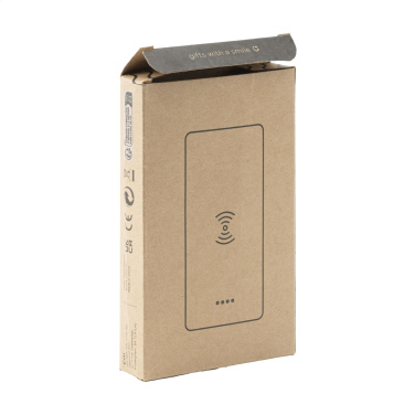 Logotrade promotional product image of: Bamboo 8000 Wireless Powerbank wireless charger