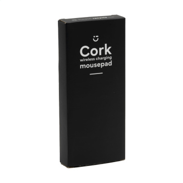 Logo trade promotional products image of: Cork Wireless Charging Mousepad