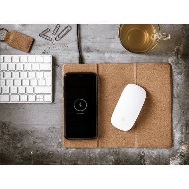 Logotrade business gifts photo of: Cork Wireless Charging Mousepad