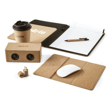 Logo trade promotional products picture of: Cork Wireless Charging Mousepad