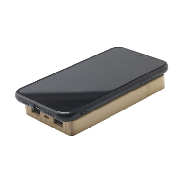 Logo trade promotional item photo of: Solar Powerbank 8000+ Wireless Charger