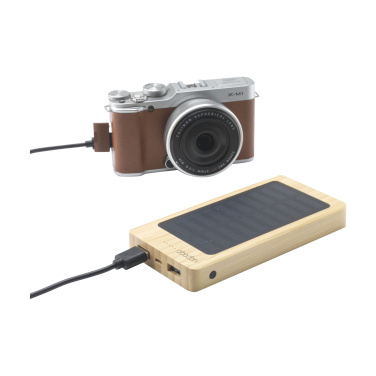 Logotrade promotional product picture of: Solar Powerbank 8000+ Wireless Charger