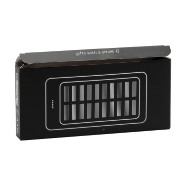 Logo trade promotional merchandise image of: Solar Powerbank 8000+ Wireless Charger