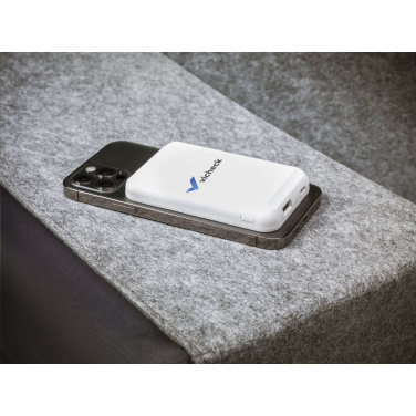 Logotrade promotional gift picture of: Force Magnetic RCS Recycled Wireless Powerbank 5000