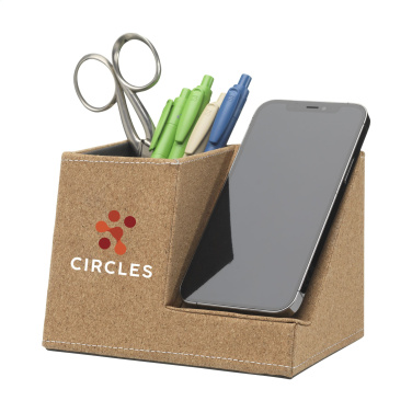 Logotrade promotional giveaway image of: Ecork Pen Holder Wireless Charger