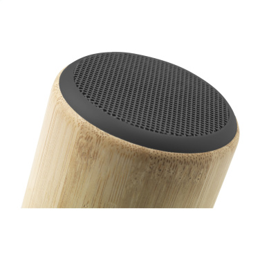 Logo trade business gifts image of: Timor Bamboo Wireless Speaker