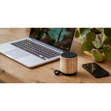 Logotrade corporate gift image of: Timor Bamboo Wireless Speaker