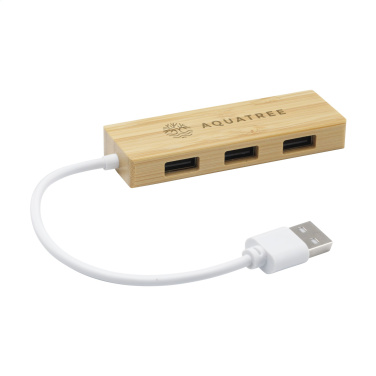Logotrade corporate gift picture of: Bamboo USB Hub