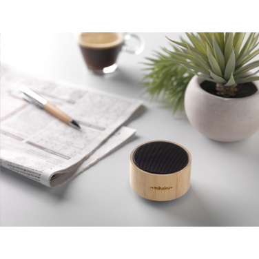 Logo trade corporate gifts picture of: Wave Bamboo Wireless Speaker