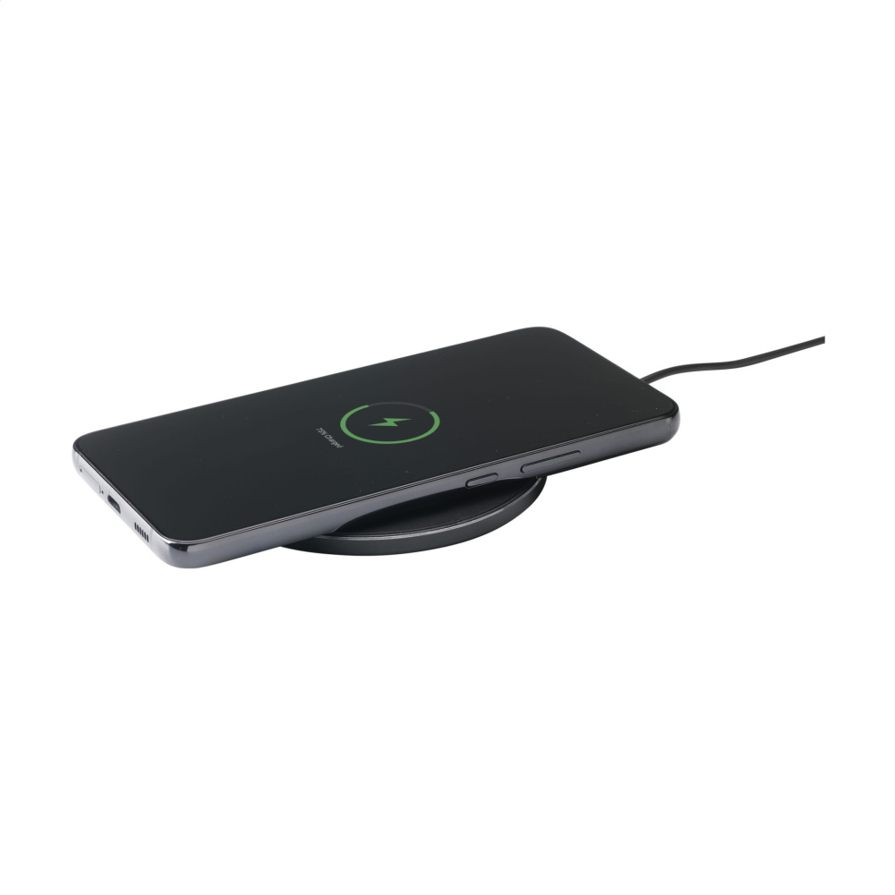 Logotrade corporate gift picture of: Tecco GRS Recycled Alu 15W Wireless Charger