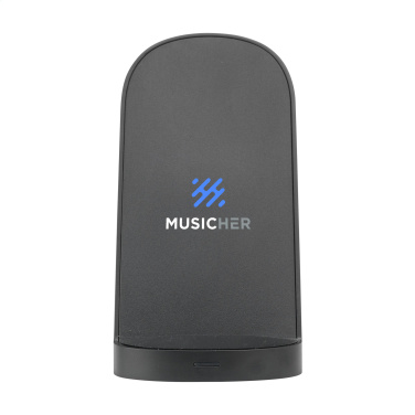 Logotrade promotional products photo of: Triple-Up RCS Recycled ABS Wireless Charger Stand