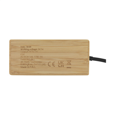 Logotrade promotional merchandise image of: Fyra Bamboo Hub