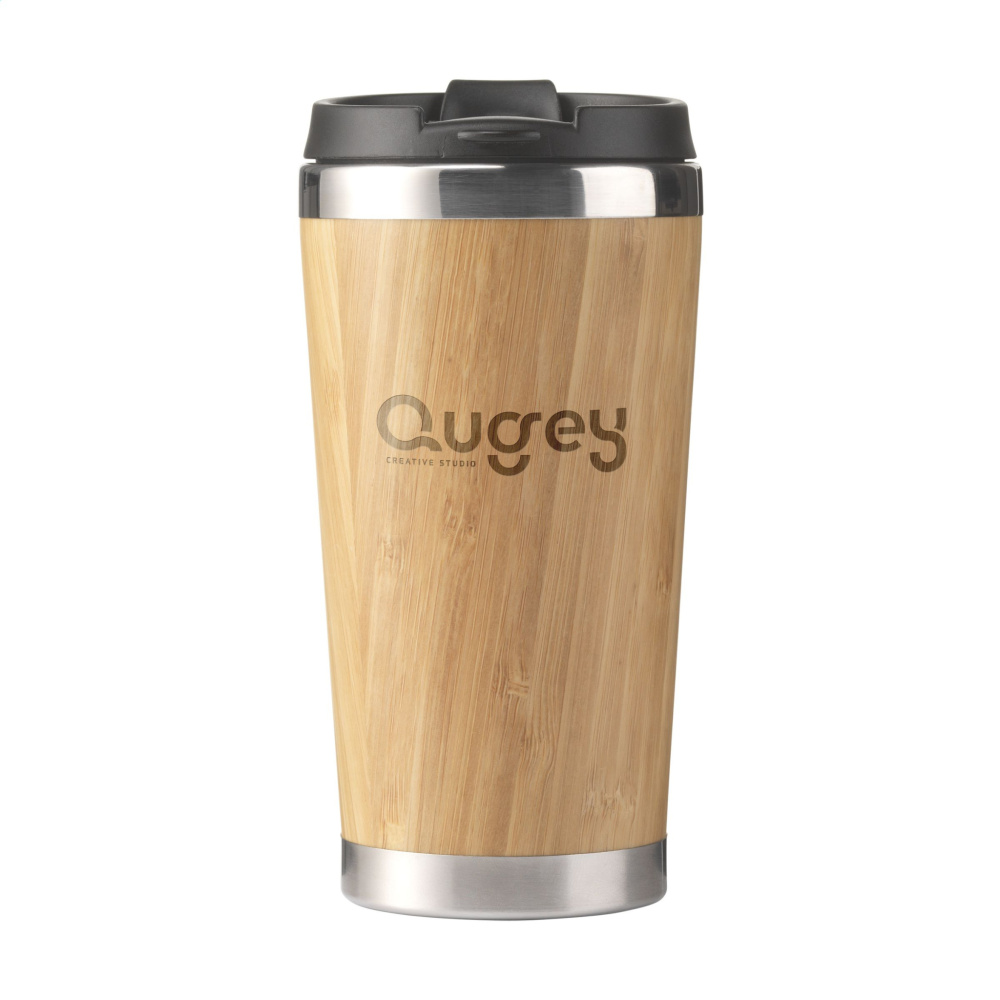 Logotrade promotional item picture of: Tokyo 450 ml bamboo thermo cup
