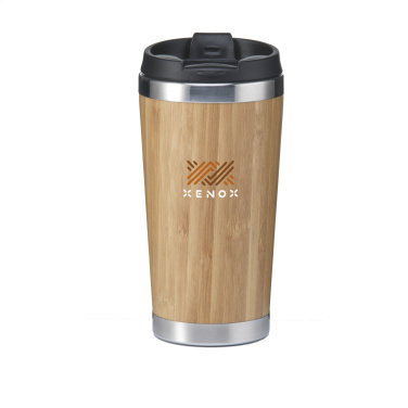 Logotrade promotional item picture of: Tokyo 450 ml bamboo thermo cup