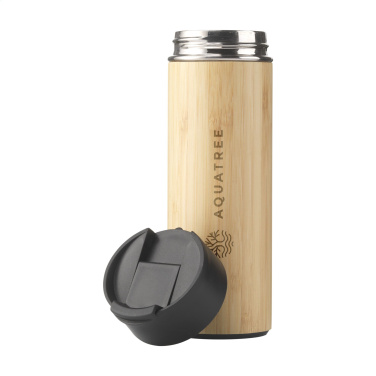 Logo trade advertising products picture of: Sakura 360 ml bamboo thermo bottle/thermo cup